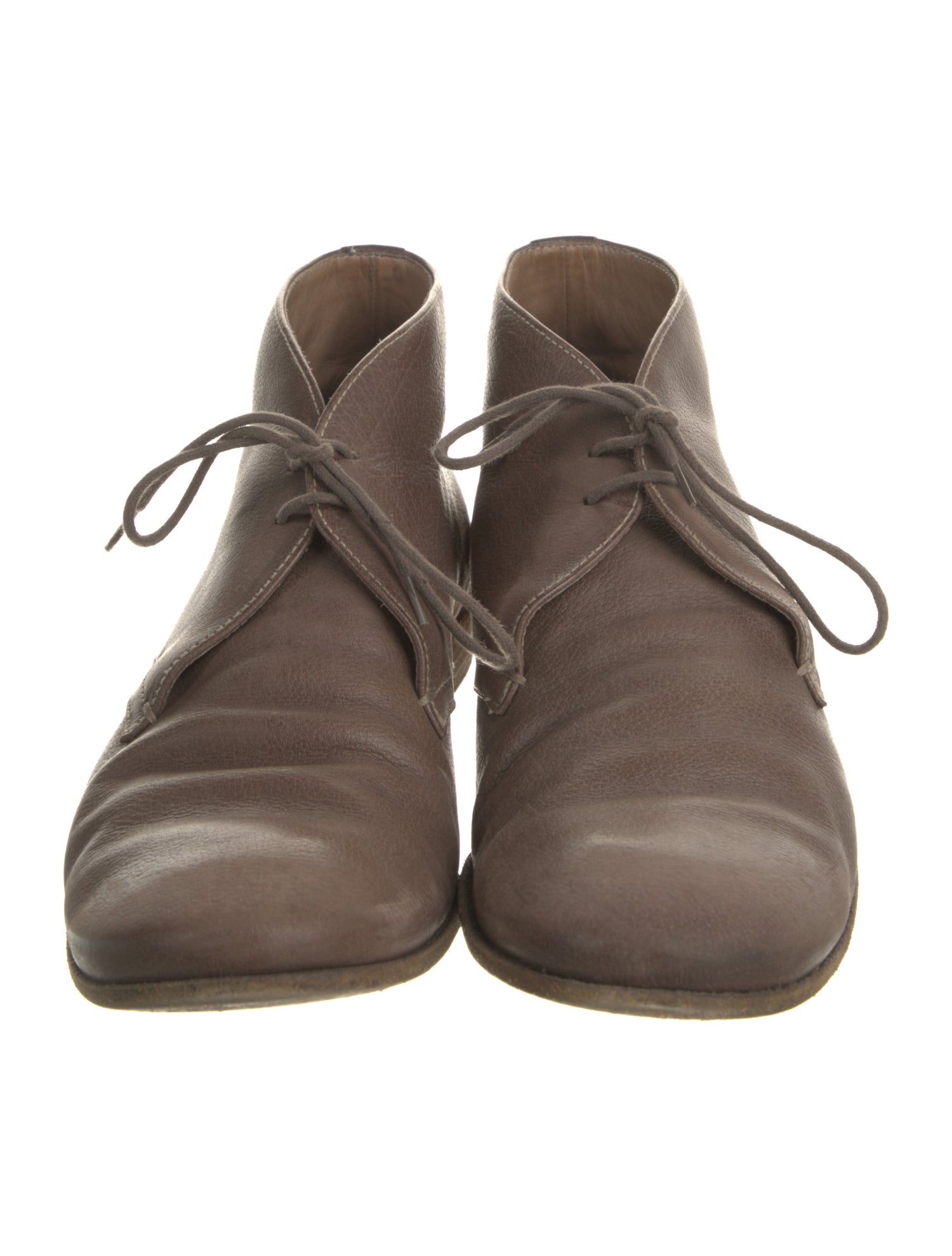 Prada Leather Lace-Up Boots